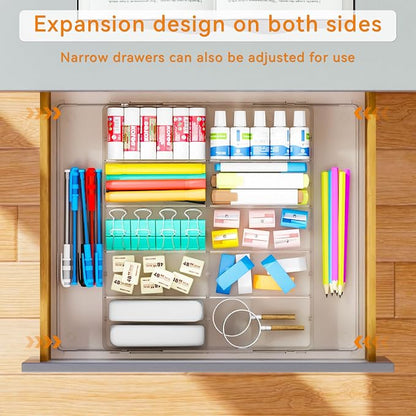 Yieach Large Expandable Desk Drawer Organizer Tray - Image 5