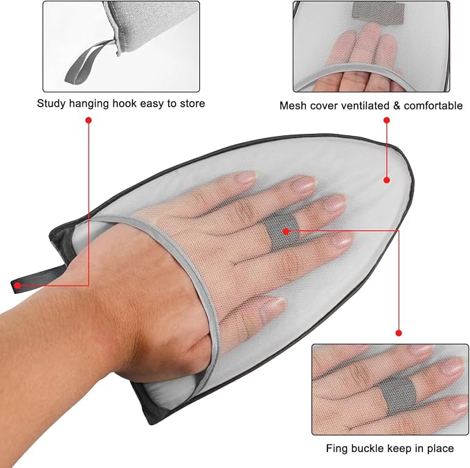 Steamer Hanger Stand with Garment Steamer Ironing Gloves, Garment hanger - Image 7
