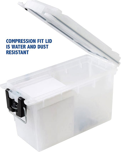 Sheffield Ammo Box Made in USA, Stackable Lockable Ammo Storage Box, Frost | - Image 4