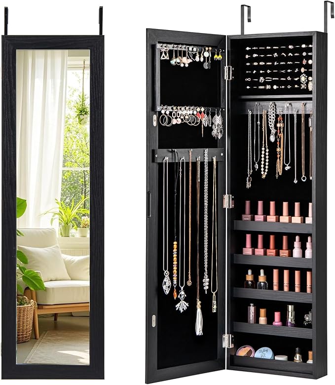 Giantex Wall or Door Mounted Jewelry Cabinet by Giantex