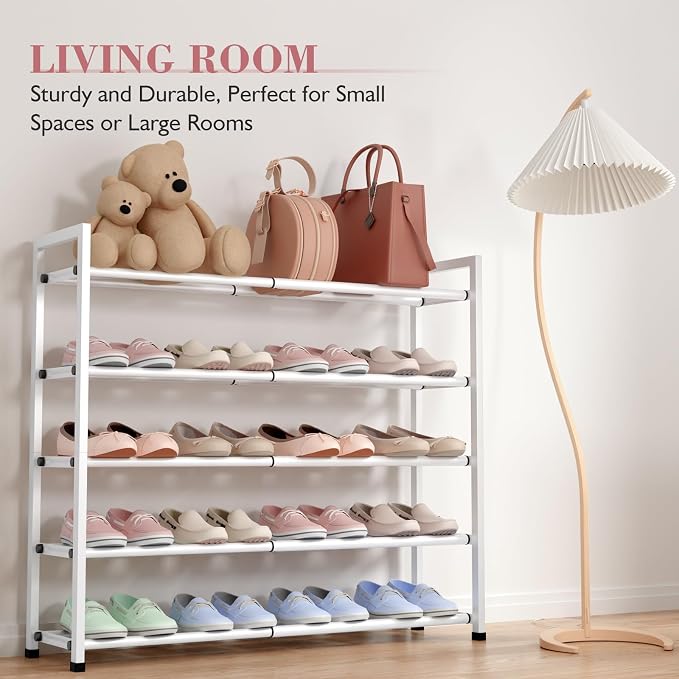 Bumusty 5-Tier Expandable Shoe Rack - Image 6