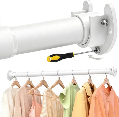 17 to 84 Inch Closet Rods for Hanging Clothes by Besslly