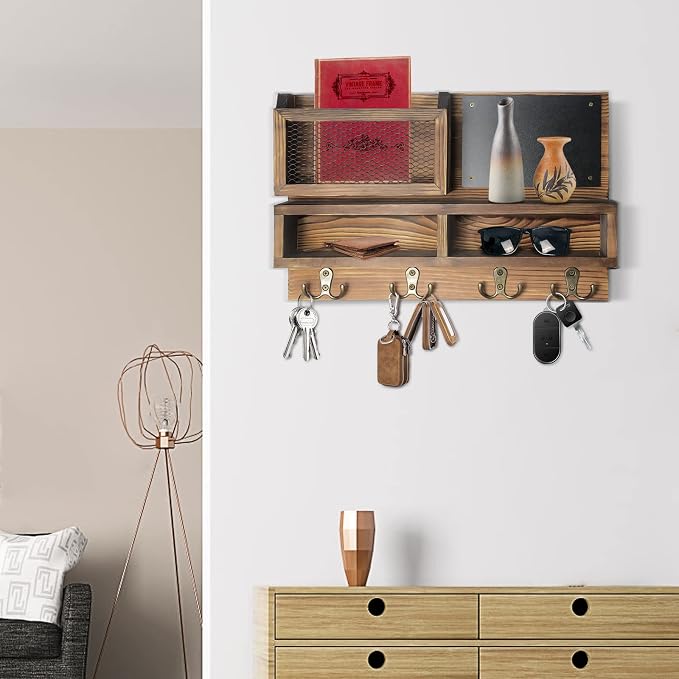 Key Holder for Wall, Mail Organizer Wall Mount - Image 5
