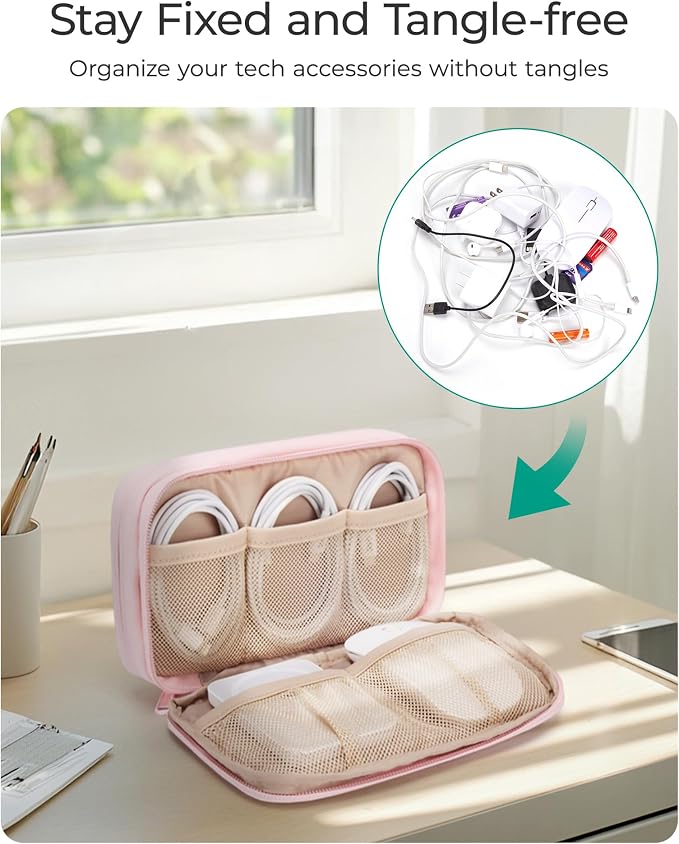 BAGSMART Electronics Organizer Travel Case, Cord Storage - Image 3