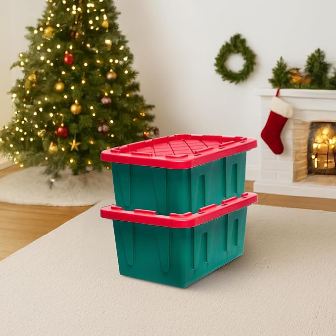 HOMZ 2-Pack Durabilt, Heavy Duty Plastic Storage Bins - Image 9