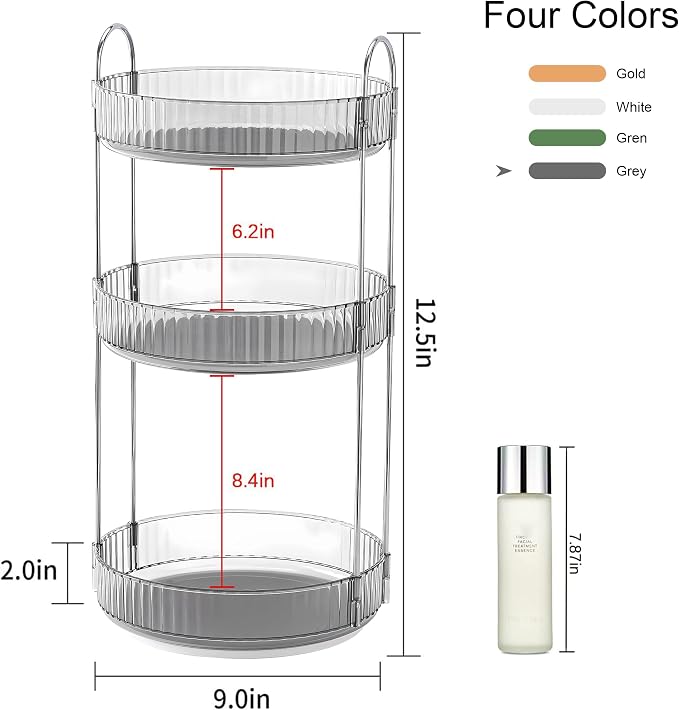 YCIA&DONE 360 Rotating Makeup Organizer and Storage - Image 8