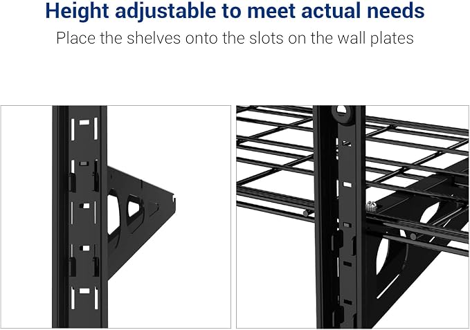 FLEXIMOUNTS 3 Tier 1x3ft Garage Storage Wall Shelving, 12x36inch per Shelf - Image 6