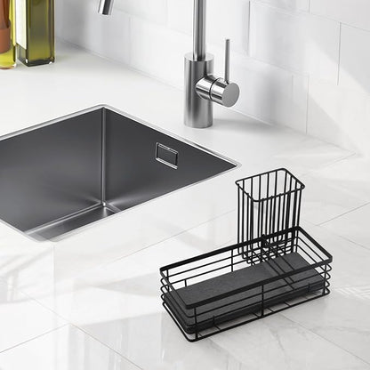 Efficient Sink Caddy with Removable Brush Holder and Water Absorbent Diatomite - Image 5
