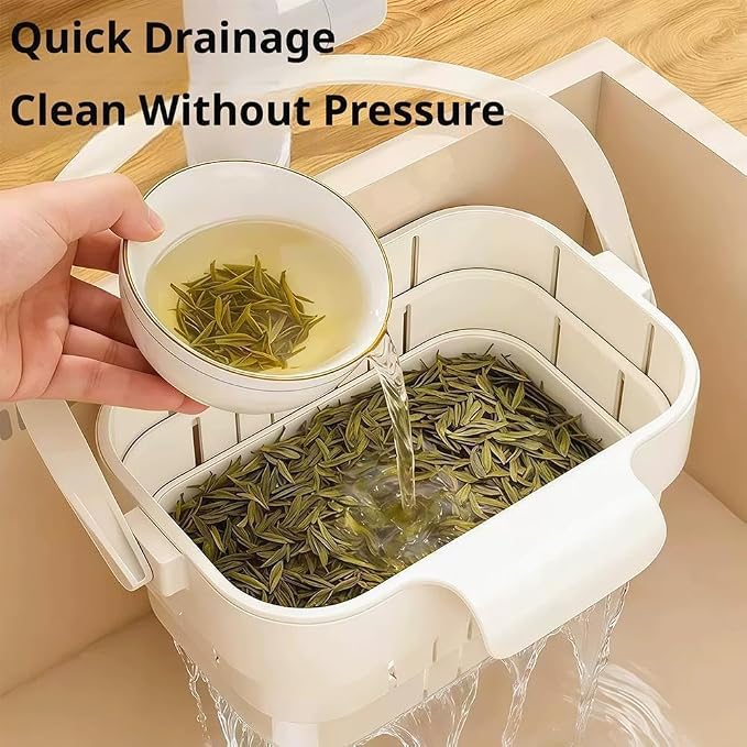 Foldable Hanging Kitchen Sink Drain, No-Drill Hanging Drain Rack Food - Image 6