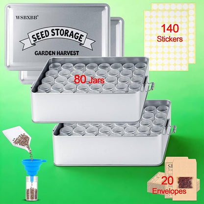 2 Pack Seed Storage Organizer Box by WSBXBB