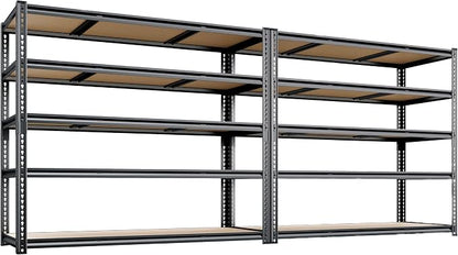 48"W Garage Shelving, 3050LBS Storage Shelves heavy duty, 5 Tier Metal Shelving by CypBedCozyHomeLiving