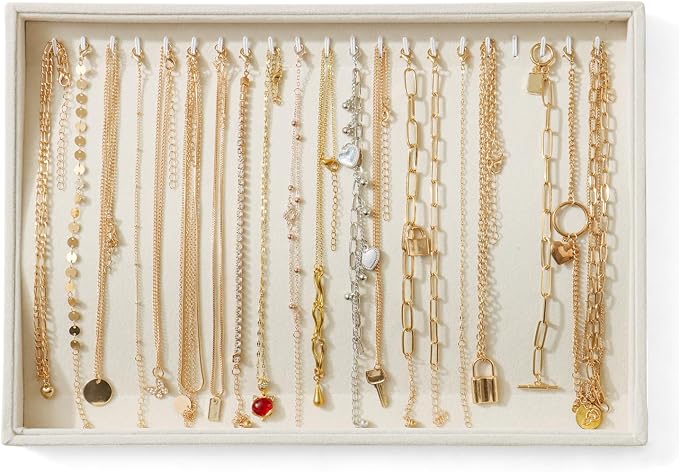 Large Jewelry Organizer for Drawer Insert Velvet Stackable Jewelry Trays for by Unknown