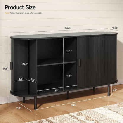 55" Sideboard Buffet Cabinet - Image 2