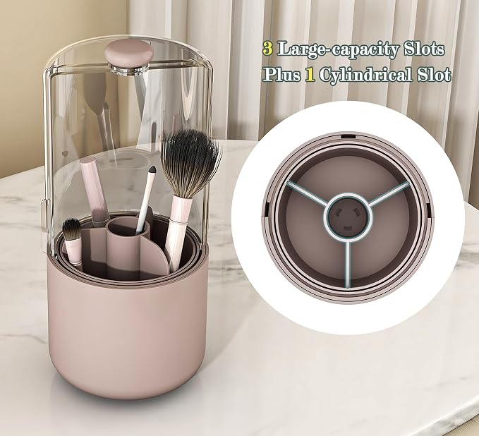 Makeup Brush Holder with Dustproof Cover - Image 6