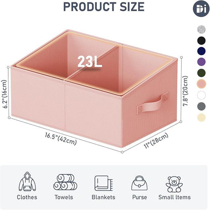 DIMJ Large Closet Shelf Organizer Bins 8 Packs - Image 2