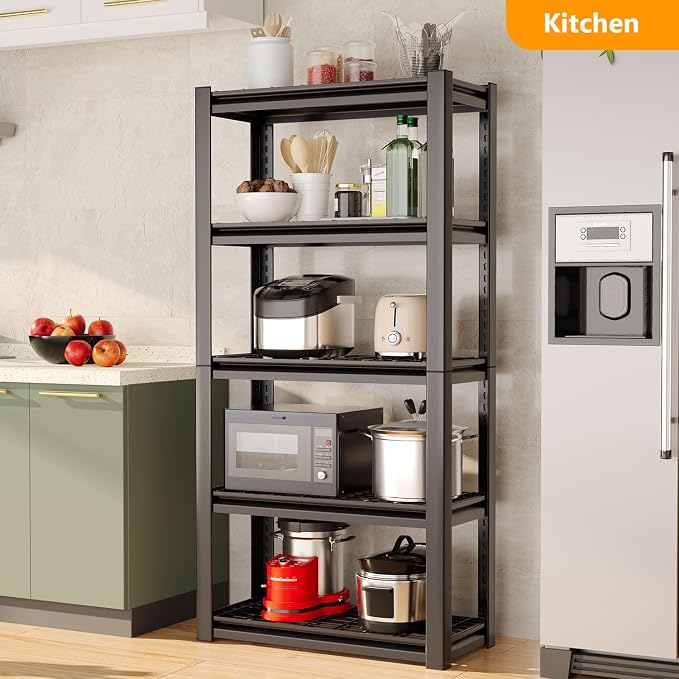 OS MOTOR Heavy Duty Storage Shelving Unit 10 Pack | Adjustable 5-Tier Metal Rack - Image 8