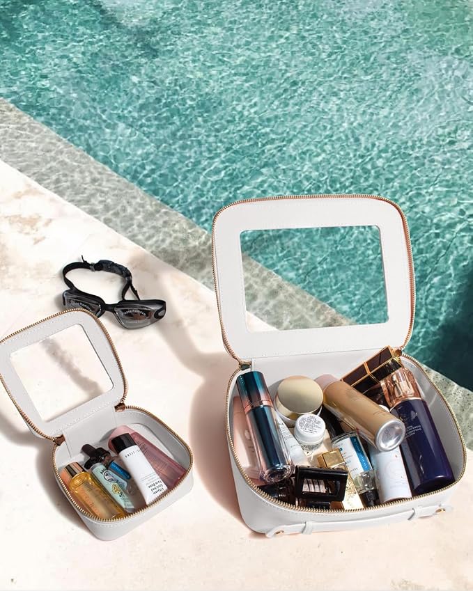 Travel Clear Makeup Bag Set, TSA Approved Cosmetic Bag Case - Image 3