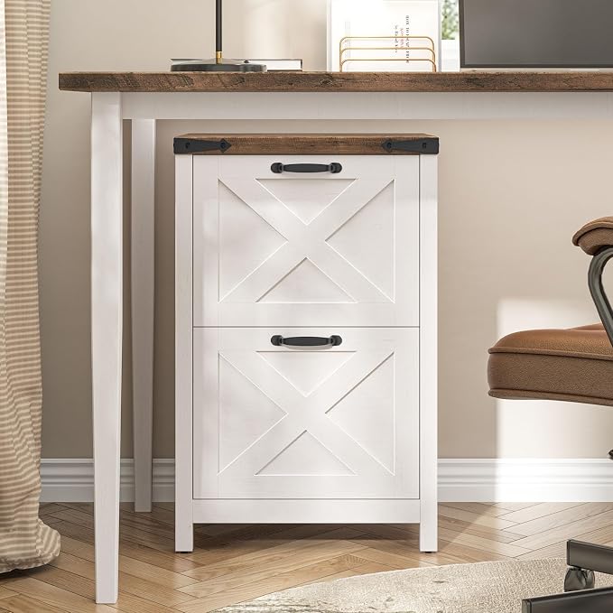Farmhouse File Cabinet with 2 Drawers - Image 6