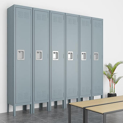 Metal Locker for Home, Dressing Room, 65.98" Steel Storage Lockers for Employees - Image 8