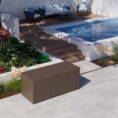 180 Pro Gallon Waterproof Outdoor Storage Bin Resin Deck Box - Image 3