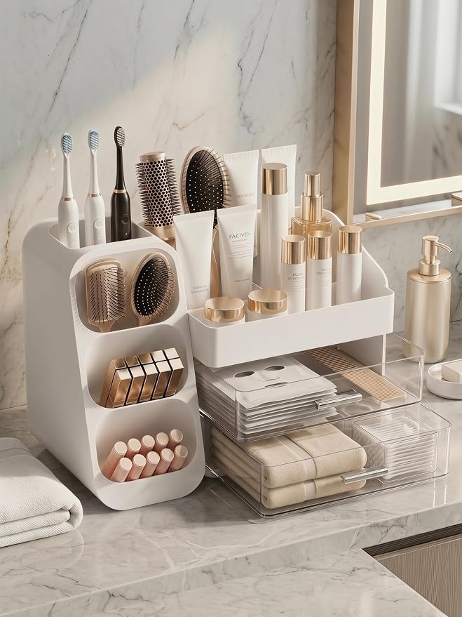 Booklov Makeup Organizer for Vanity, Large Capacity Cosmetic Display Case - Image 4