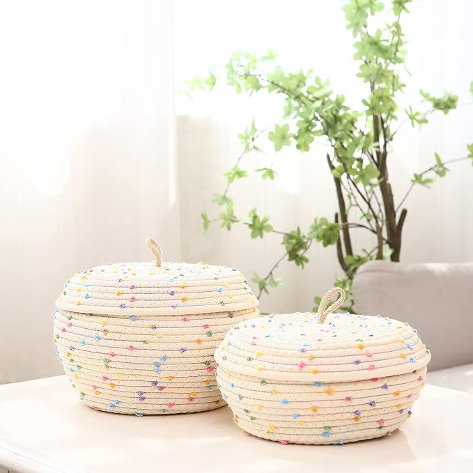 Sea Team Round Cotton Rope Storage Basket - Image 3