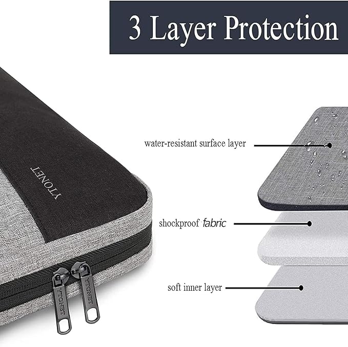 Ytonet 14 Inch Laptop Case, Water Resistant Laptop Sleeve Cover | Compatible - Image 2