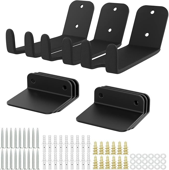 WALMANN 3 Pack Bike Pedal Hanger Wall Mount, Heavy Duty Horizontal Bike Rack - Image 9