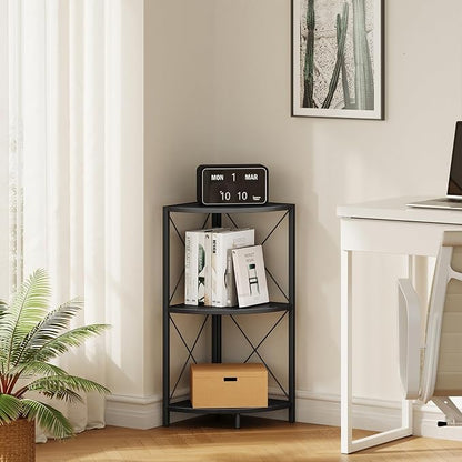 Snughome Corner Shelf with Metal Frame, 3 Tier Corner Storage Organizer - Image 5