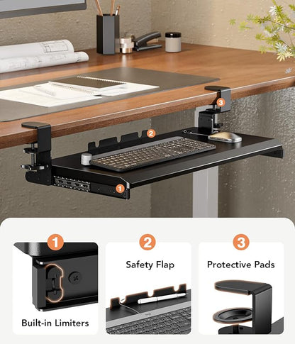 Hemudu Keyboard Tray Under Desk Pull Out - Image 8