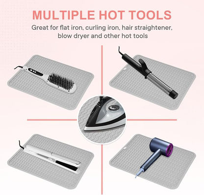 Oversize Silicone Heat Resistant Mat, Portable Travel Mat Cover - Image 5