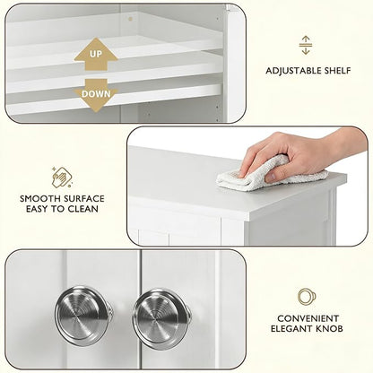 ZENY Bathroom Floor Storage Cabinet - Image 8