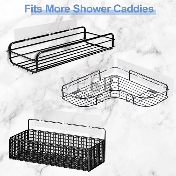 Shower Caddy Adhesive Replacement, Strong Shower Shelf Adhesive, 2 Pack - Image 5