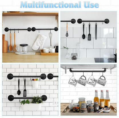 Pot Pan Rack Wall Mounted Set of 2 - Image 7