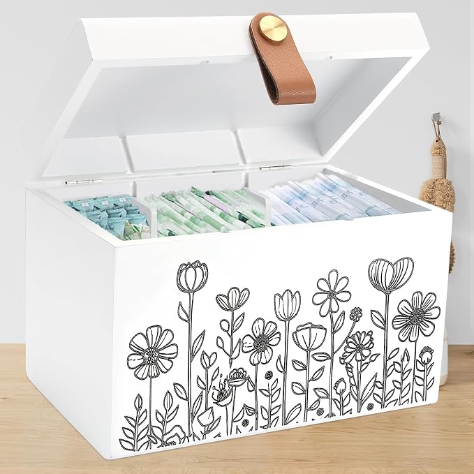 100% Solid Wood Tampon Holder Box by INTARSIO3D