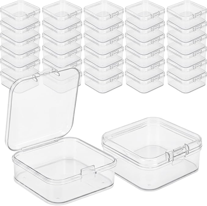 Jetec 30 Pieces Mini Plastic Clear Beads Storage Containers Box by Jetec