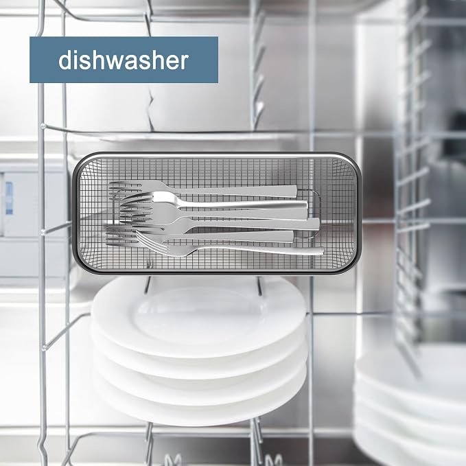 Utensil Drying Rack, 2 Pack Utensils Holder Dishwasher Silverware Basket | - Image 6