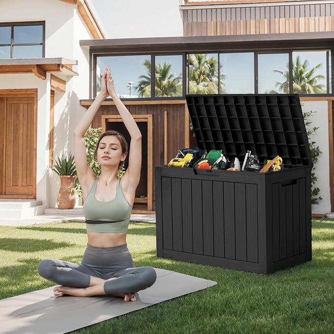 DRATO 45 Gallon Deck Box, Outdoor Storage Box - Image 6