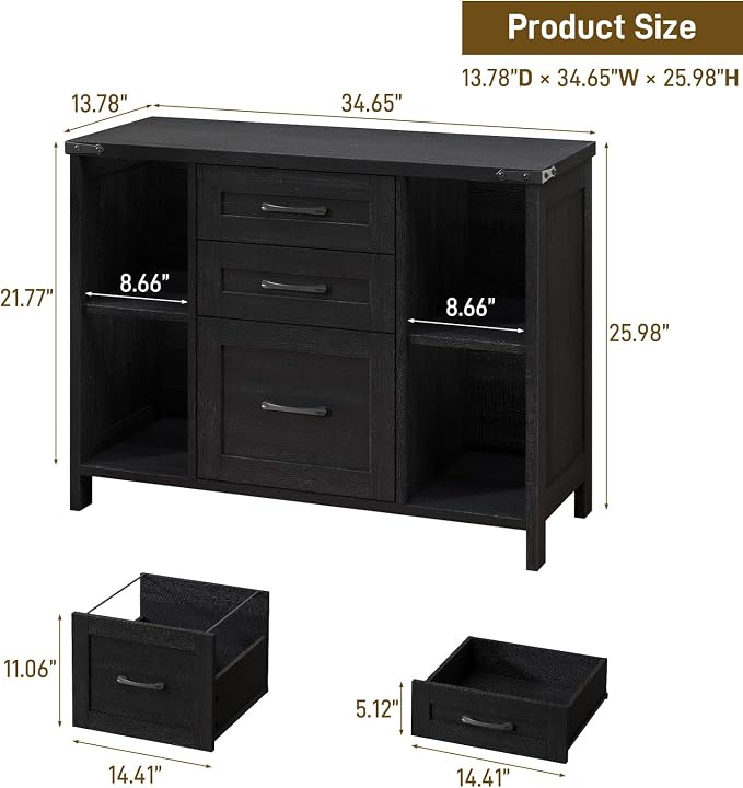 Farmhouse Lateral File Cabinet - Image 2