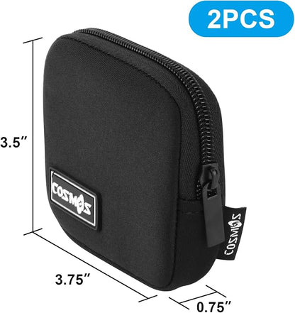 CM Pack of 2 Mini Pouch Case Bag Small Travel Storage Carrying Bag Compatible - Image 7