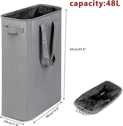 efluky Slim Laundry Basket, Narrow Laundry Hamper - Image 2