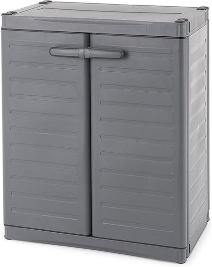 Gracious Living 2-Shelf Base Cabinet, MaxIt Lockable Utility Storage by GraciousLiving
