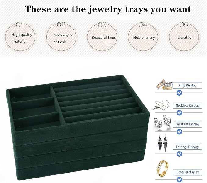 Stackable Jewelry Organizer Trays - Image 4