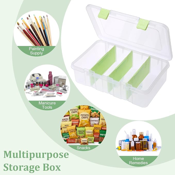 BTSKY Clear Plastic Dividing Storage Box - Image 7