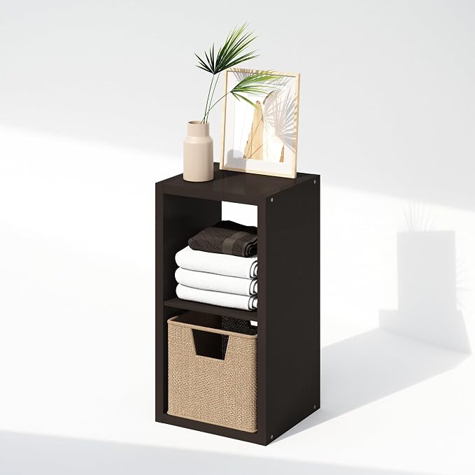 Furinno Cubic Extra Thick 2-Cube Closet Organizers and Storage, Dark Oak | 14.6 - Image 5