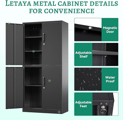Letaya Metal Storage Cabinet - Image 7