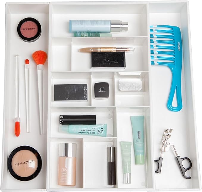 Dial Industries Expandable Vanity Drawer Makeup Organizer Desk Storage Tray by DialIndustries