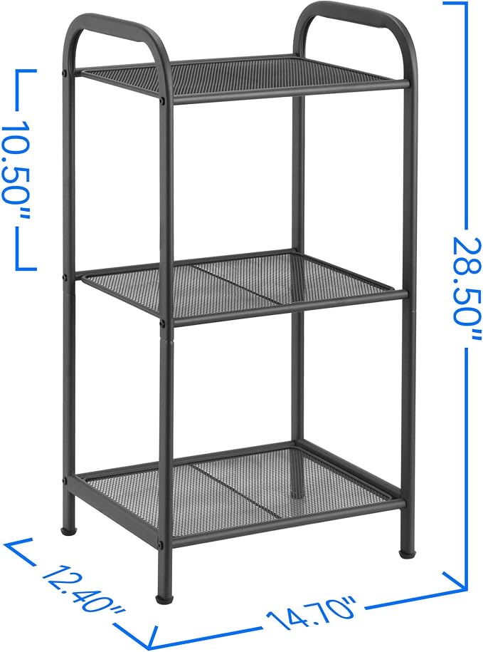 MAX Houser Storage Rack with Shelf, Industrial Style Extendable Plant Stand - Image 3