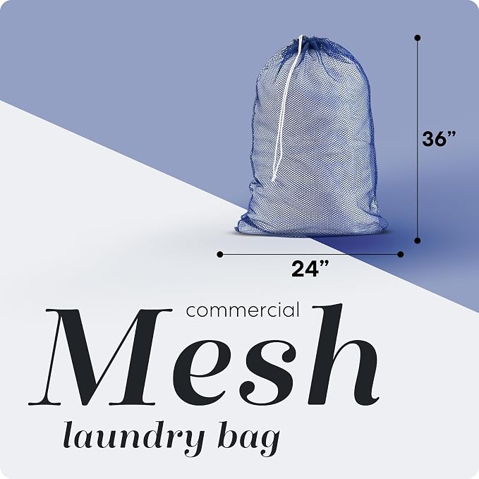 Handy Laundry Mesh Laundry Bags 2 Pack, XL 24x36 in, Heavy Duty Nylon | - Image 2