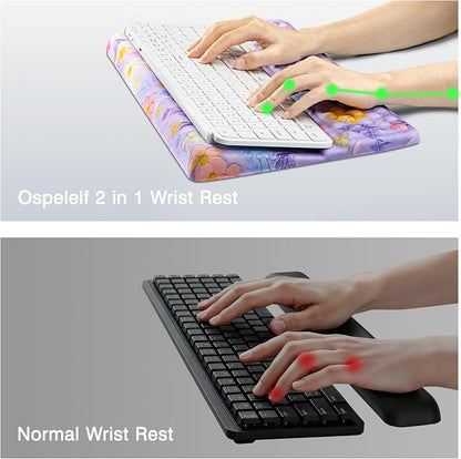 Ospelelf Keyboard Wrist Rest Pad, Comfy Ergonomic Keyboard Stand Riser Holder - Image 7